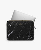 Black Marble Laptop 15" Sleeve