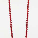 שרשרת לטלפון CARLA 120cm with burgundy beads