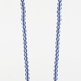 שרשרת לטלפון CHARLIE 120cm blue white acrylic beads with golden carabiners